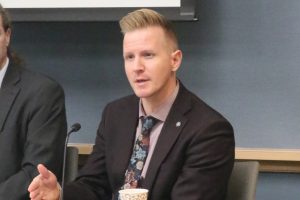 Shawn LaTourette, chief of staff for the New Jersey Department of Environmental Protection, responds to a question