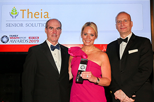 Image of Theia CEO Joanna Gordon Martin accepting award