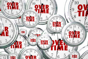 image of overtime clocks