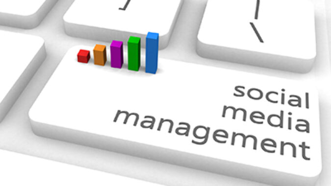 image of social media management concept