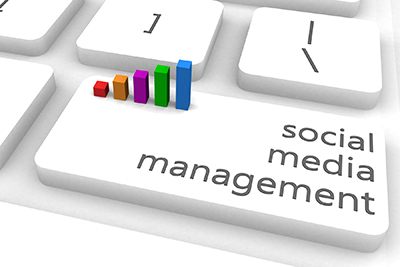 image of social media management concept