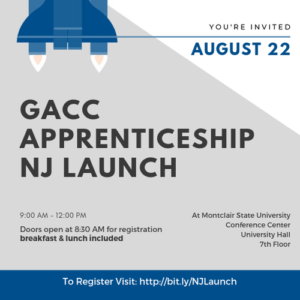 Event Flier for Apprenticeship NJ Launch