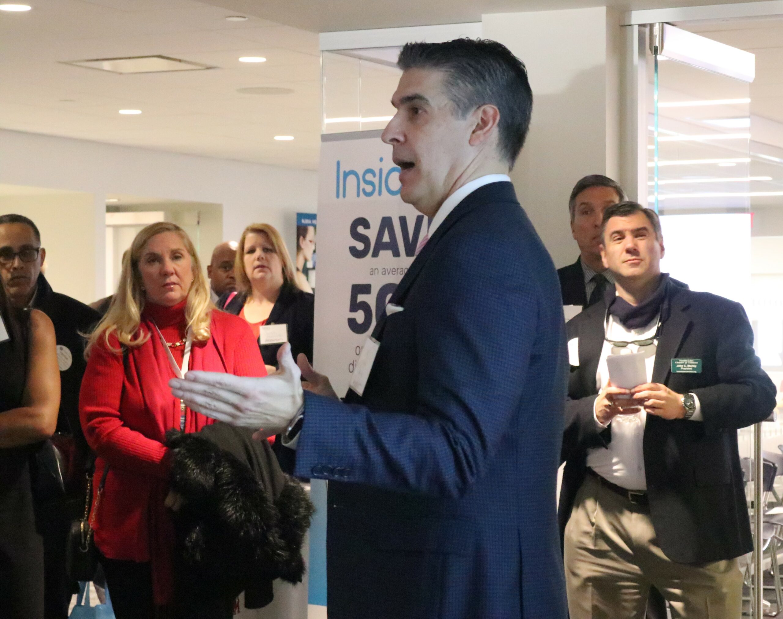Al DeCarlo, Express Scripts’ director of Clinical Product Analytics – Knowledge Solutions, speaking at NJBIA's Holiday Networking event