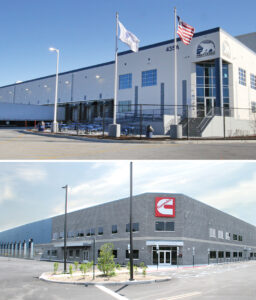images of Preferred Freezer Services and Cummins Power Systems buildings