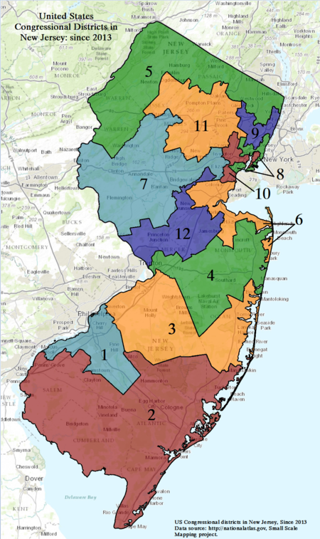 Nj Congressional District Map United States Map 2534