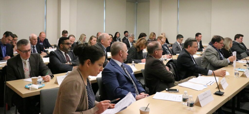 About 40 professionals attended the NJBIA-State Chamber of Commerce meeting with the New Jersey division of taxation