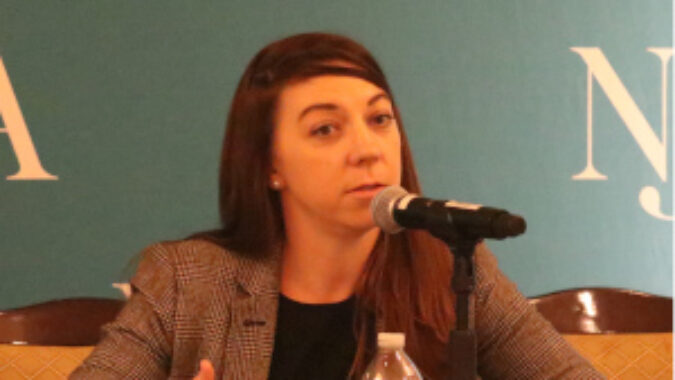 Connell Foley attorney Molly Kellett fields a questions during NJBIA's Mitigate Your Risk seminar.