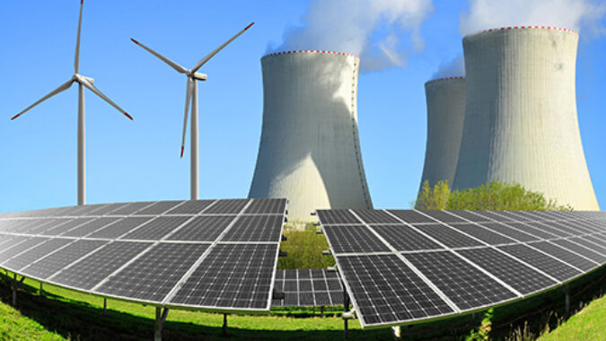 nuclear clean energy concept