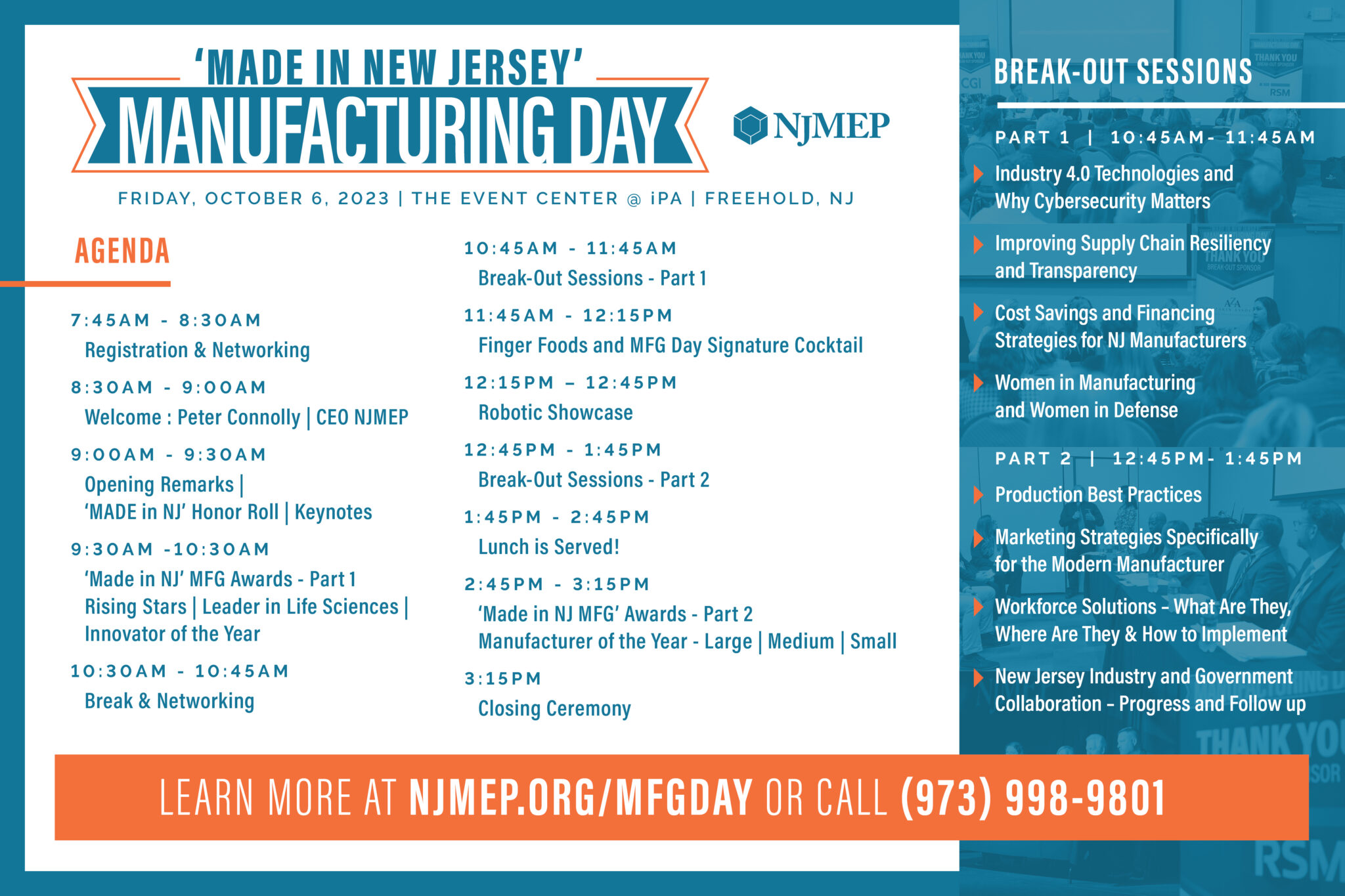 NJ National Manufacturing Day Agenda 2023