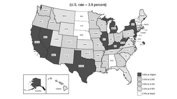 NJ Unemployment Rate Increase Is Highest Among States Over Past 12